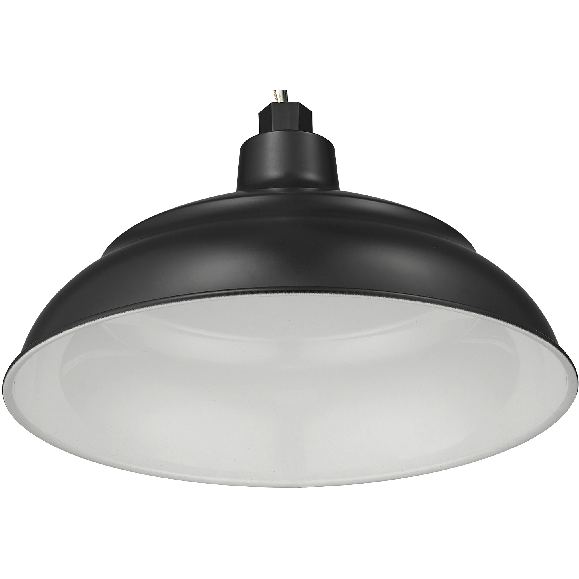R Series Satin Black 14 inch Warehouse Shade